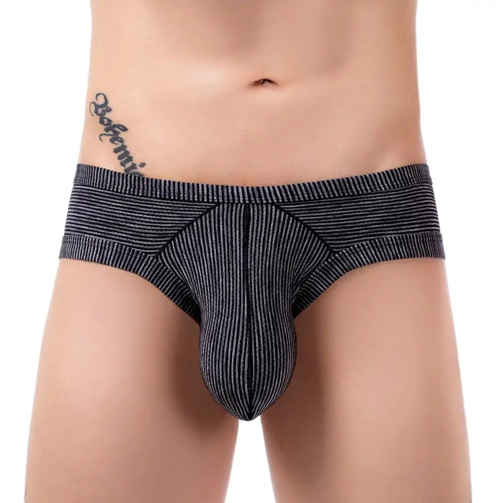 X MENS Briefs Slips Male Panties Breathable Stretch String Low Waist Bikini Underpants