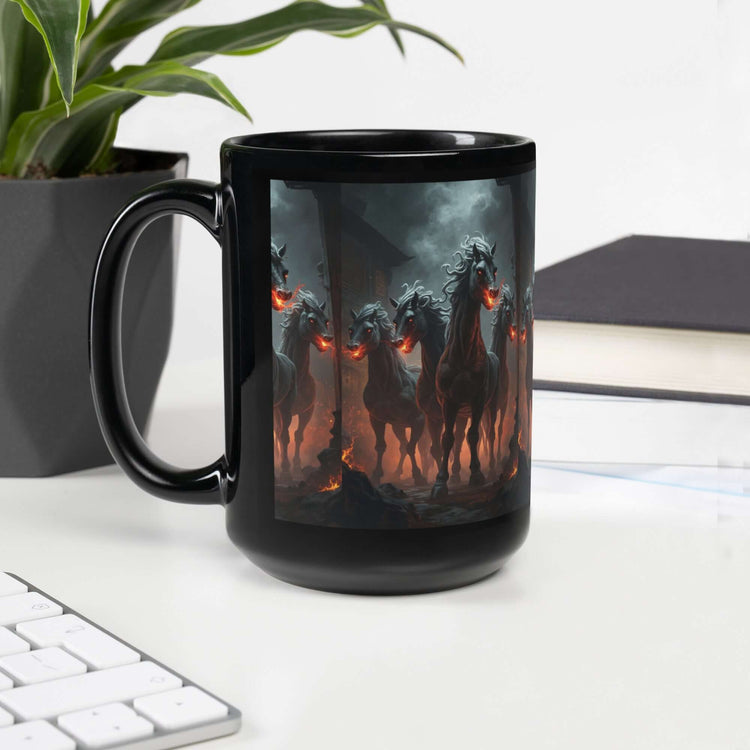 Black Glossy Ceramic Mug