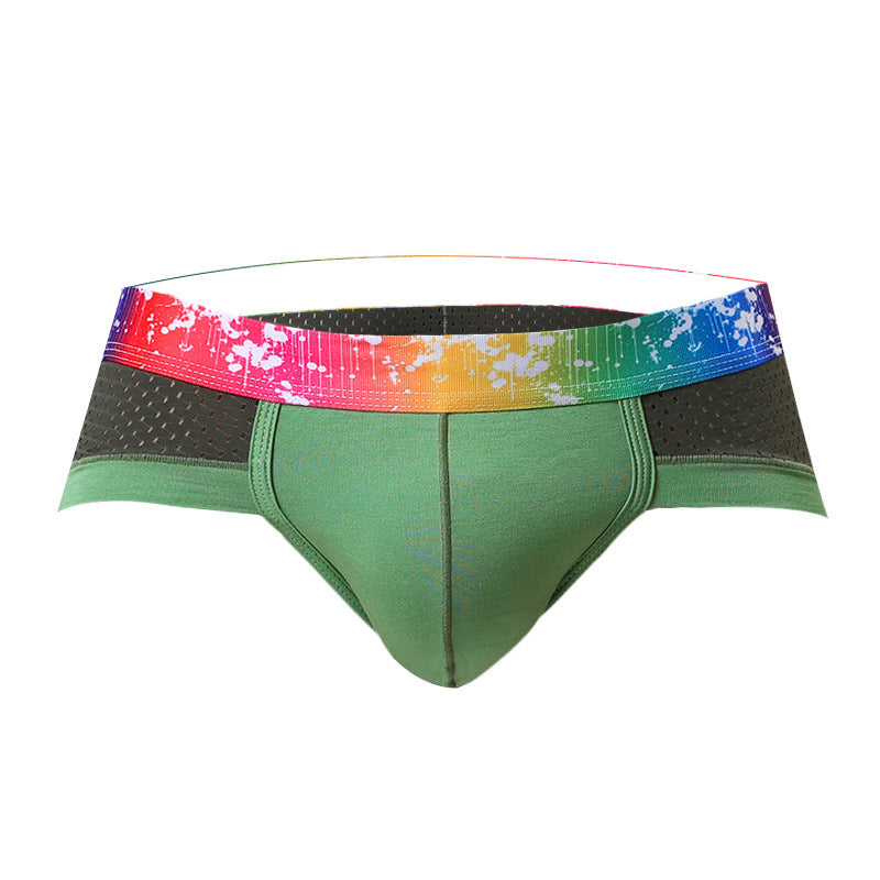 x Mens Shorts Modal Mesh Sexy Briefs Underpants Boxer Plus Size Man Brief