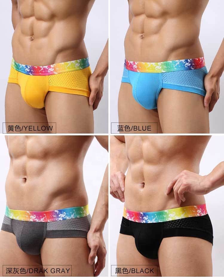 x Mens Shorts Modal Mesh Sexy Briefs Underpants Boxer Plus Size Man Brief