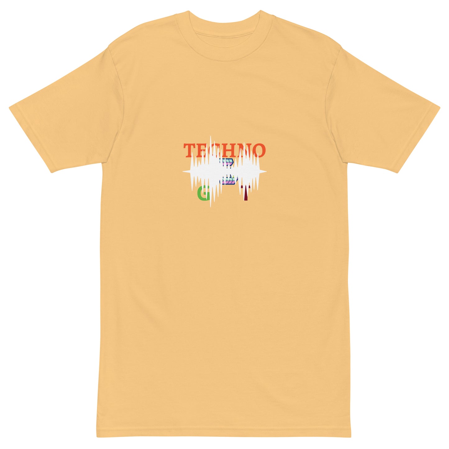 T-shirts Men’s premium heavyweight tee for the lovers of techno
