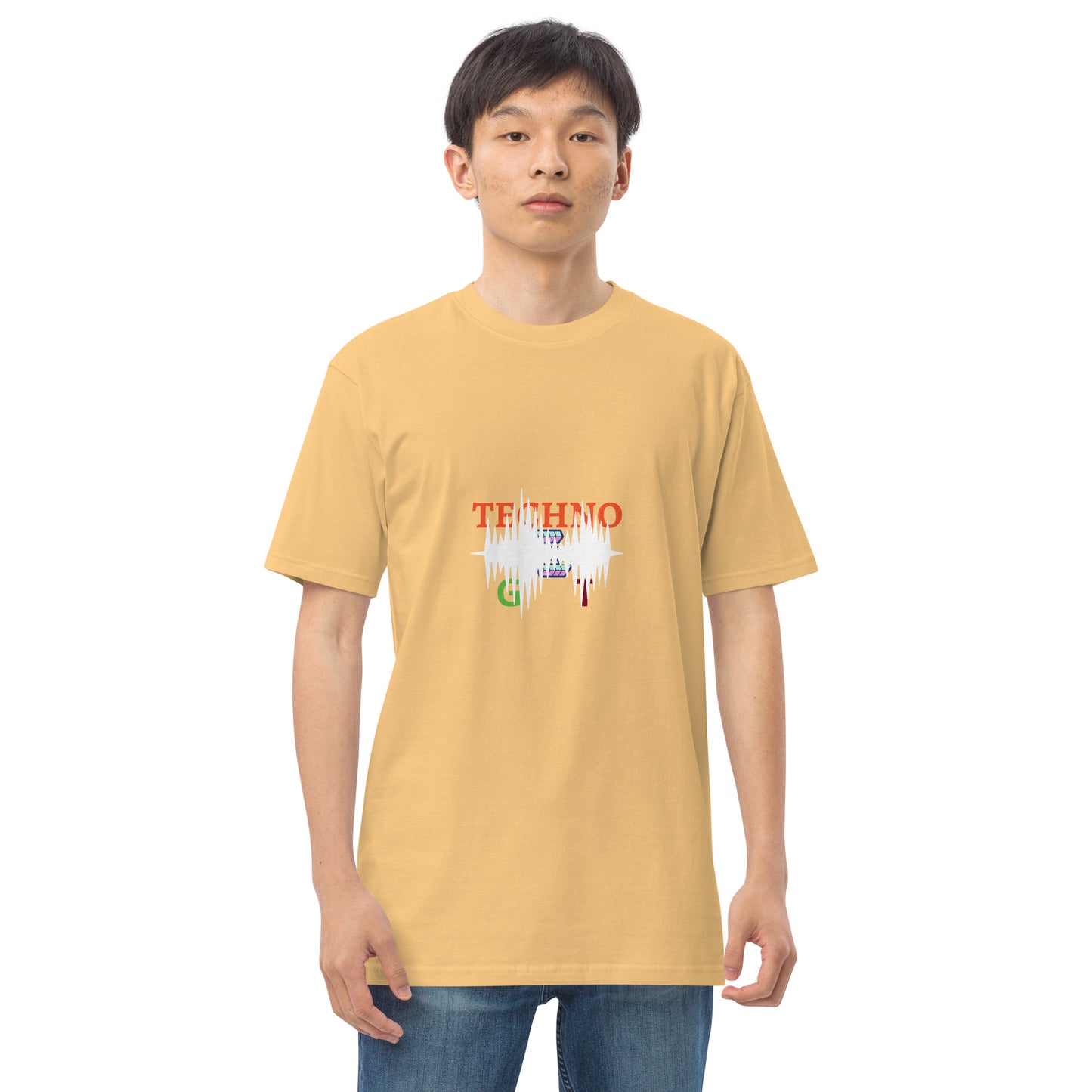 T-shirts Men’s premium heavyweight tee for the lovers of techno