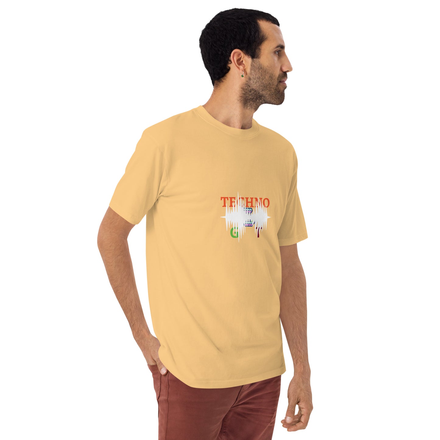 T-shirts Men’s premium heavyweight tee for the lovers of techno