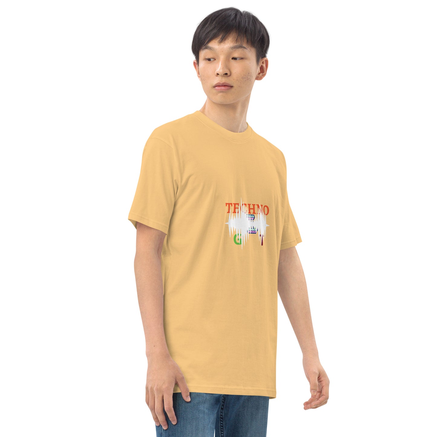 T-shirts Men’s premium heavyweight tee for the lovers of techno
