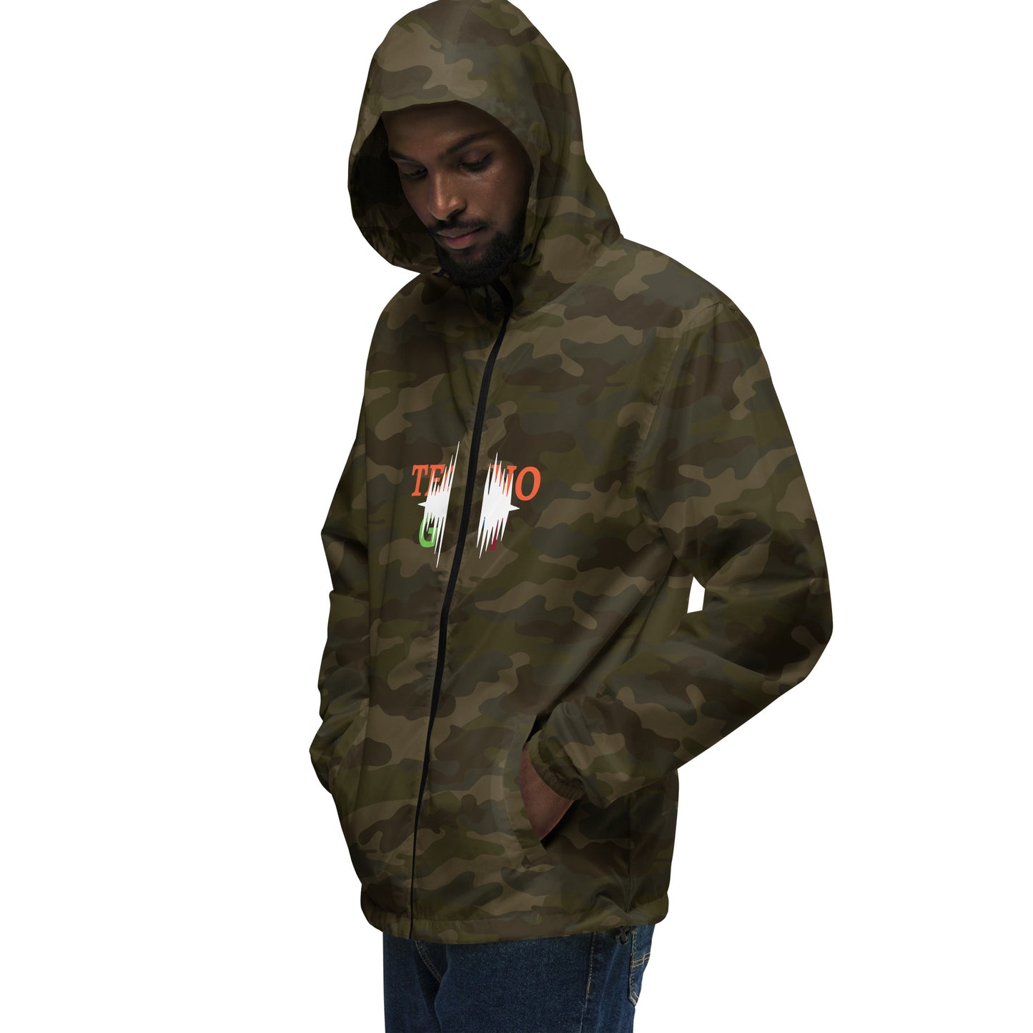 Hoodies Unisex lightweight zip up windbreaker jacket (ONLY FOR USA)
