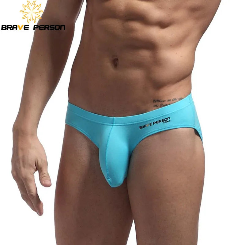 X mens BRAVE PERSON Sexy Men Underwear Briefs U convex Big Penis Pouch Design Men Cotton Briefs for Man Bikini Hot Sale