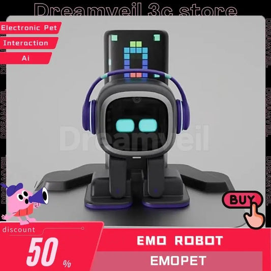 Emo Robot Emopet Intelligent Robots Electronic Pet Ai Children Voice Interaction Accompany Ai Face Recognition For Desktop Robot