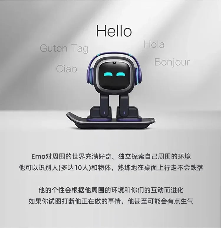 Emo Robot Emopet Intelligent Robots Electronic Pet Ai Children Voice Interaction Accompany Ai Face Recognition For Desktop Robot