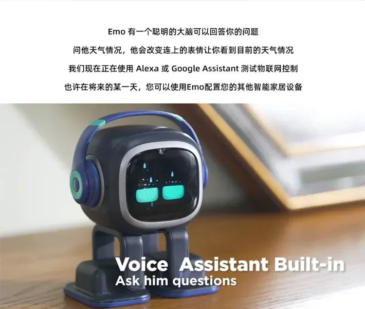 Emo Robot Emopet Intelligent Robots Electronic Pet Ai Children Voice Interaction Accompany Ai Face Recognition For Desktop Robot