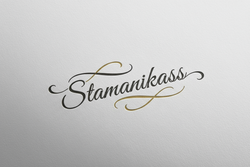 Create a logo with Stamanikass in calligraphy 