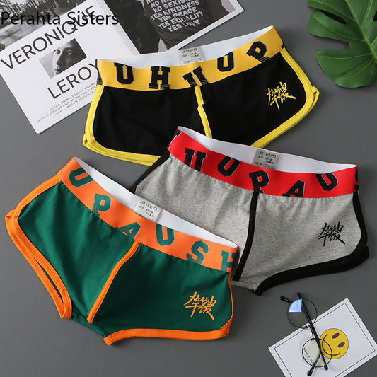 x mens 3Pcs/Lot Boxer Shorts Men Underpants Cotton Underwear Mens