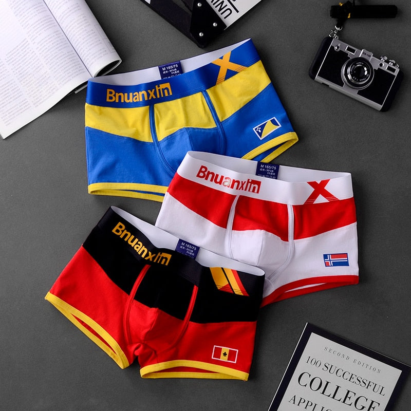 x mens 3Pcs/Lot Underwear Men Cotton Boxer Men underwear