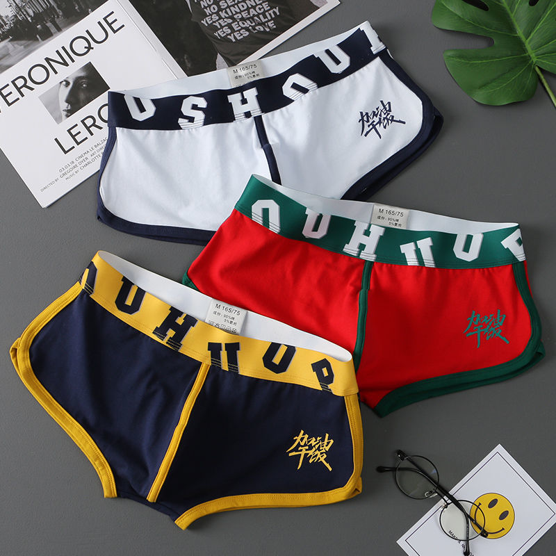 x mens 3Pcs/Lot Boxer Shorts Men Underpants Cotton Underwear Mens