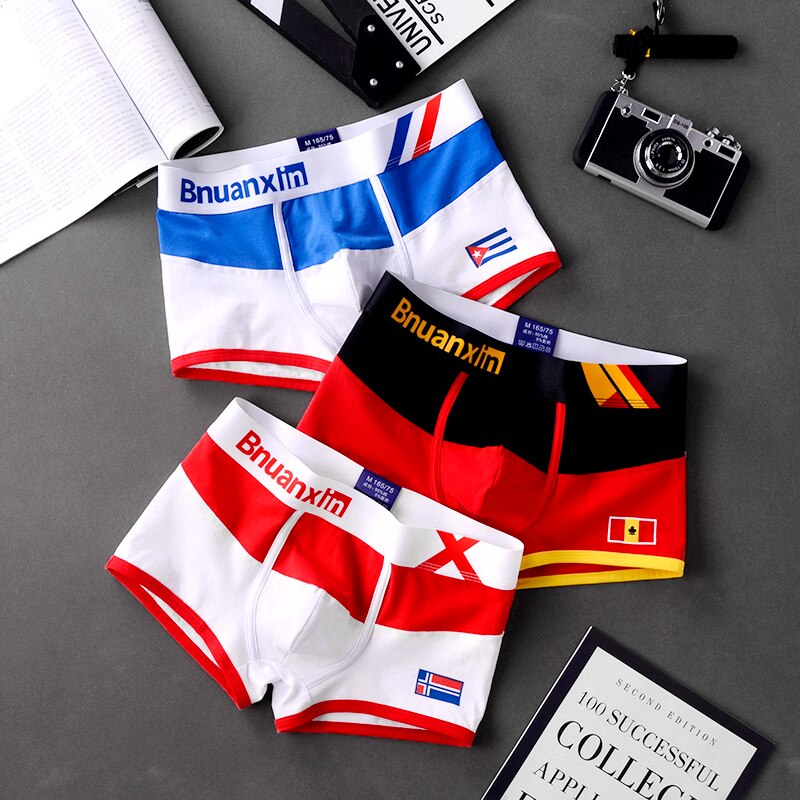 x mens 3Pcs/Lot Underwear Men Cotton Boxer Men underwear