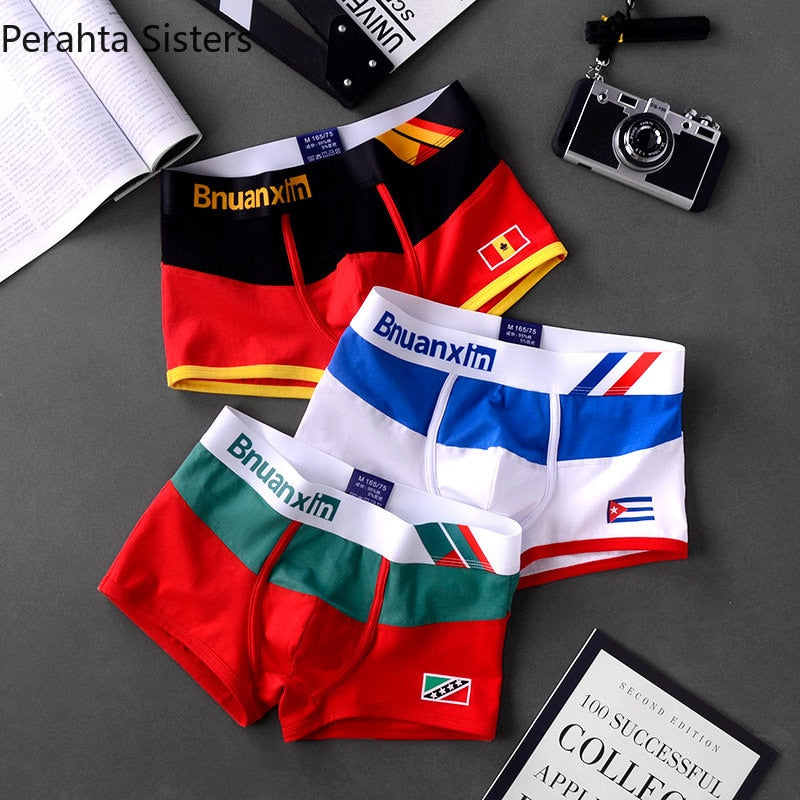 x mens 3Pcs/Lot Underwear Men Cotton Boxer Men underwear