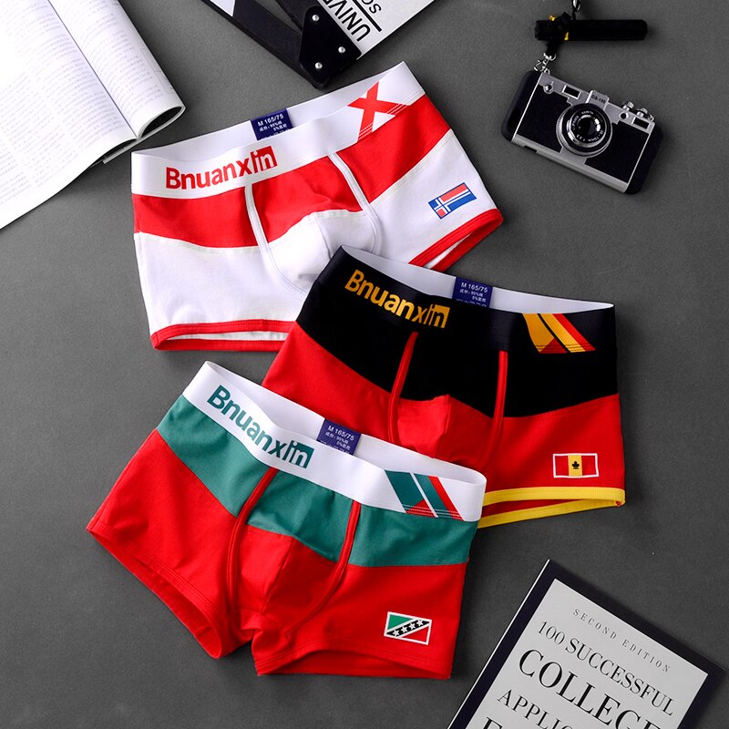 x mens 3Pcs/Lot Underwear Men Cotton Boxer Men underwear