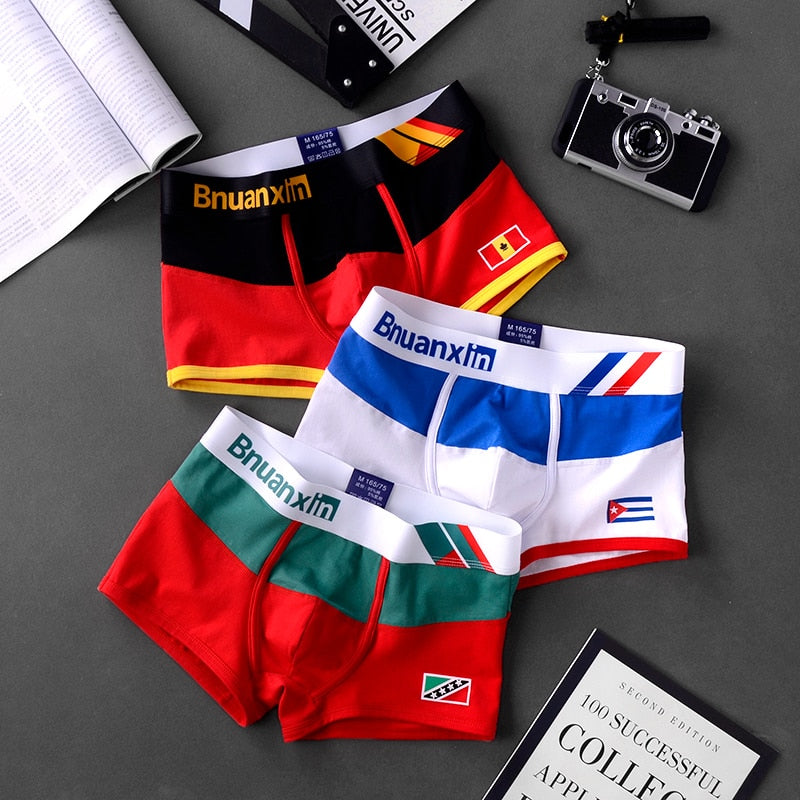 x mens 3Pcs/Lot Underwear Men Cotton Boxer Men underwear