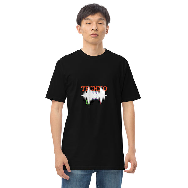 T-shirts Men’s premium heavyweight tee for the lovers of techno