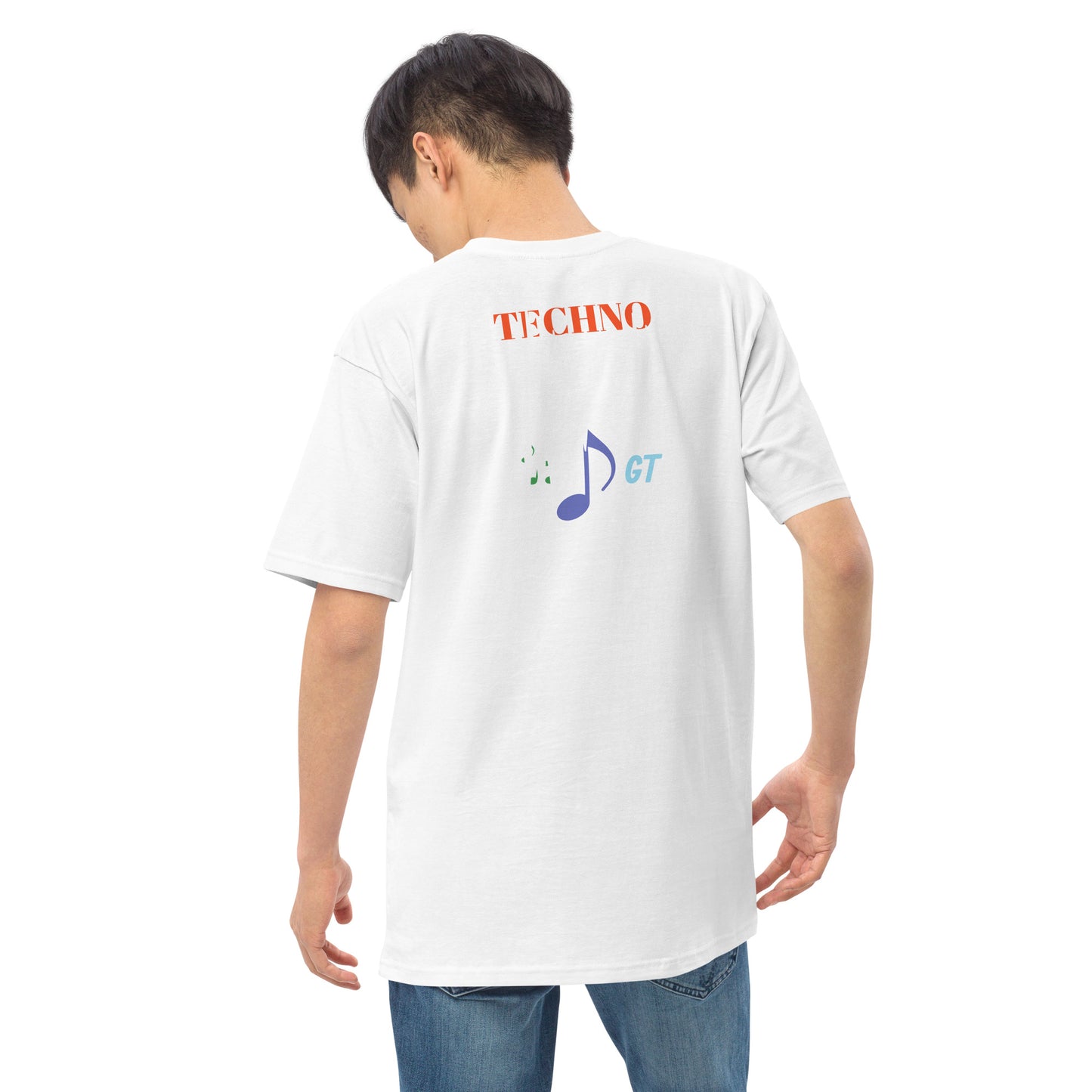 T-shirts Men’s premium heavyweight tee for the lovers of techno